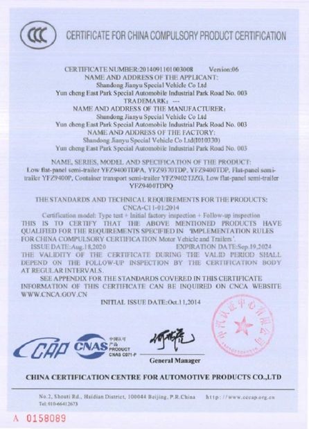 Çin Qingdao Genron International Trade Co., Ltd. Sertifikalar